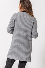 Load image into Gallery viewer, Ribbed Open Cardigan