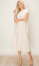 Load image into Gallery viewer, Wrap Midi Linen Skirt