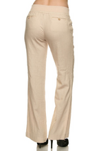 Load image into Gallery viewer, Linen Pants with Jersey Waistband