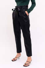 Load image into Gallery viewer, Paper Bag Waist Vegan Trouser