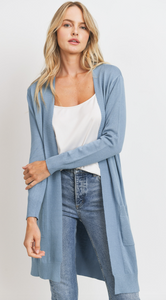 Solid Open Knit Pocket Cardigan (3 Colours)