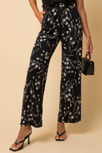 Load image into Gallery viewer, Floral Pants With Ruffle Elastic Waist