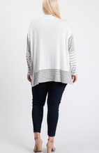 Load image into Gallery viewer, Mock Neck Brushed Hacci Poncho Sweater - Plus Size