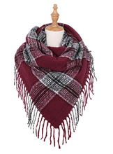 Load image into Gallery viewer, Plaid Pattern Square Scarf