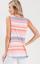 Load image into Gallery viewer, Sleeveless Watercolour Print Top