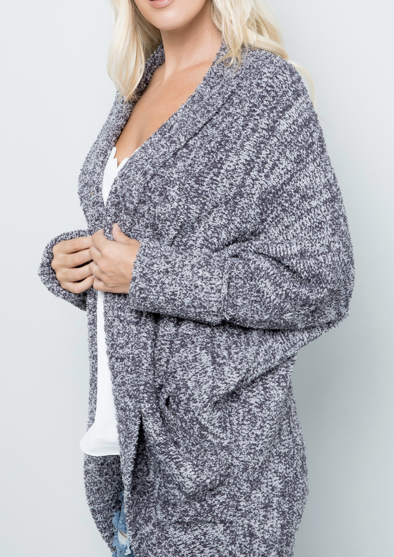 Cozy sales grey cardigan