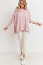Load image into Gallery viewer, Boxy Fit Round Neck Mini Thermal Knit Top