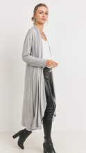 Load image into Gallery viewer, Solid Open Closure Knit Jersey Cardigan